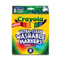 Crayola Washable Markers, Broad Line, Classic Colors, 8 ct