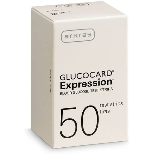 Glucocard Expression Blood Glucose Test Strips 50 Ct