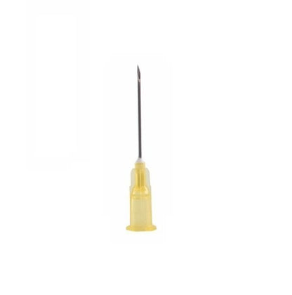 Kruuse Sterile Injection Needles 20G 0.9x25mm Yellow 100 Count