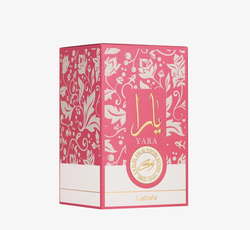 Lattafa Yara Candy for Women Eau De Parfum Spray 3.4 Ounce 100 Ml Strawberry Vanilla Perfume Floral Chypre Scent Regular Edition