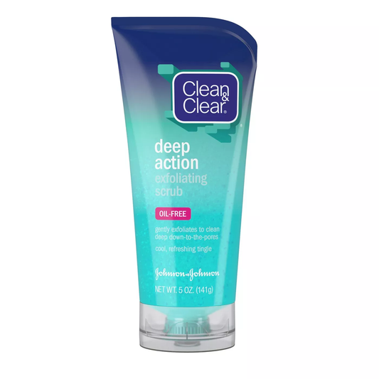 Clean & Clear Exfoliating Scrub, Deep Action, Oil Free 5 Oz