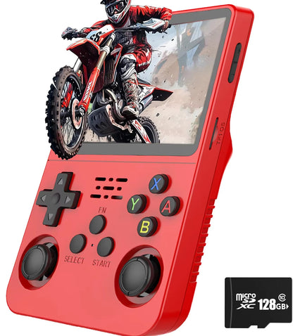 R36S Retro Game Console Handheld Video Arkos 2.0 System 3.5 Inch Single Card Portable Pocket Video Player 64GB 128GB 20000 Games