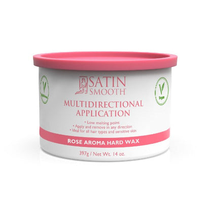 Satin Smooth - Wax Pot - Rose Wax 14oz.