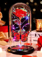 Valentines Day Birthday Gifts for Her Women Blue Rose Eternal Flower Light up Rose in Glass Dome with Butterfly, Valentine'S Flowers Gifts for Her Wife Mom Girlfriend Delivery Prime Anniversary
