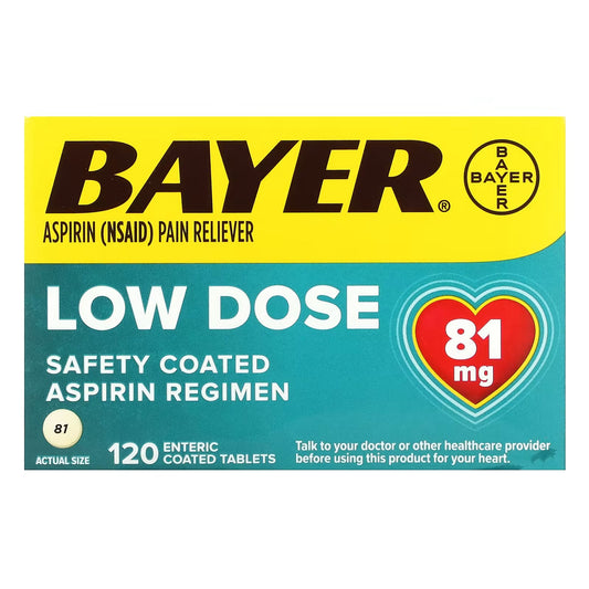 Bayer Safety Coated Aspirin Regimen Low Dose, 81 mg