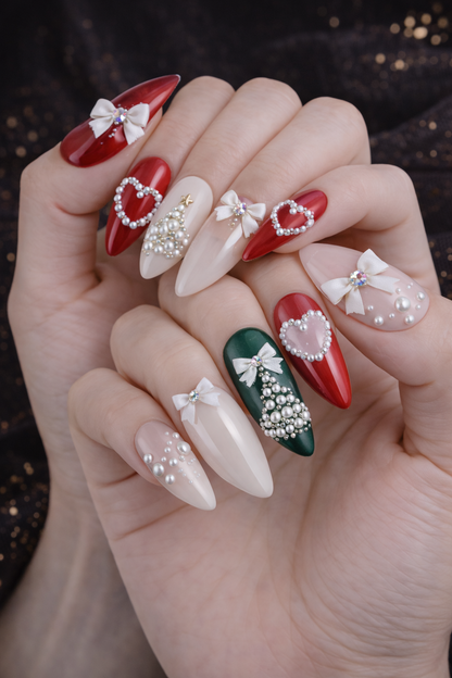 Bows-Pearls- Flower