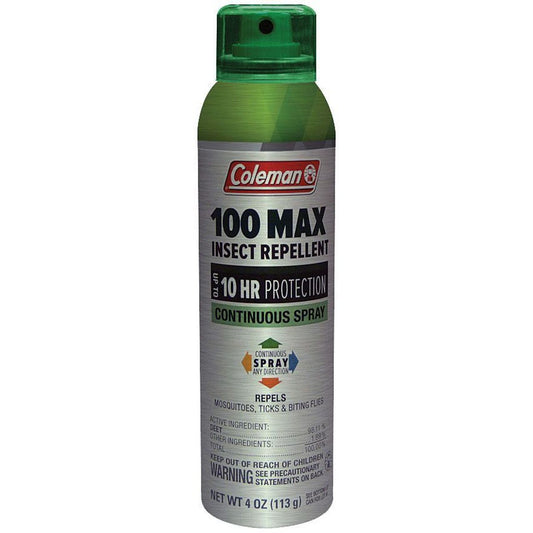 Coleman  Insect Repellent 100 Deet Max Spray 4 Oz