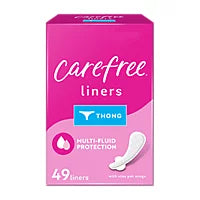 Carefree Thong Pantiliners with Wings 49 Count