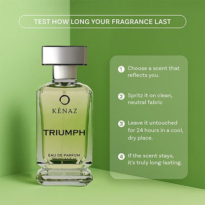 KENAZ AROMATIC ARTISTRY TRIUMPH | Men'S Fragrance | Perfume for Men | Cedar Top Note | 100 Ml Pack | 3.4 Fl. Oz. | Woody and Spicy Fragrance | Gift for Men | Eau De Parfum EDP