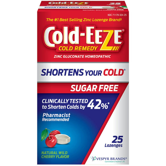 Cold Eeze Remedy, Sugar Free, Lozenges, Natural Wild Cherry Flavor