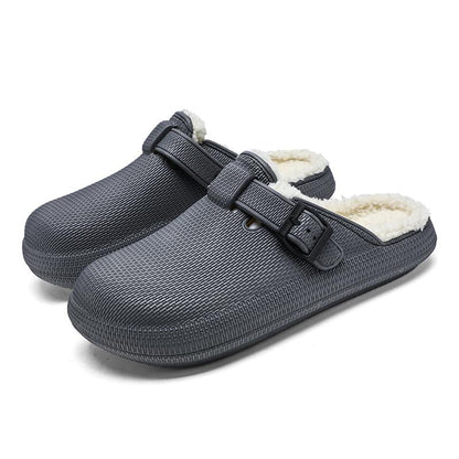 Cozy Winter EVA Foam Fleece-Lined Slippers | Ultra-Warm Indoor/Outdoor Slip-Ons for Men & Women - Non-Slip, Lightweight & Cushioned Home Footwear