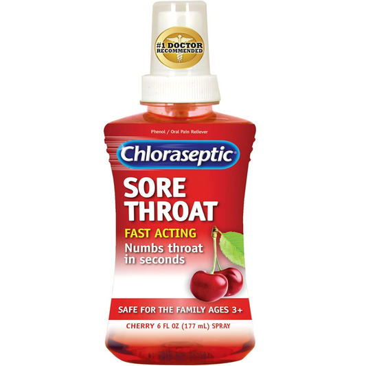 Chloraseptic Spray  Cherry Sore Throat 6 Fl Oz