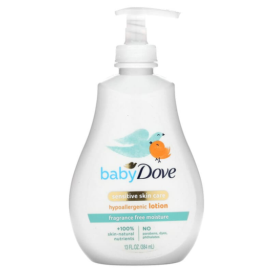 Baby Dove Sensitive Moisture Lotion – 13 oz (Fragrance-Free)