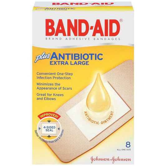 Band-Aid Brand Antibiotic Extra Large – 8 Count