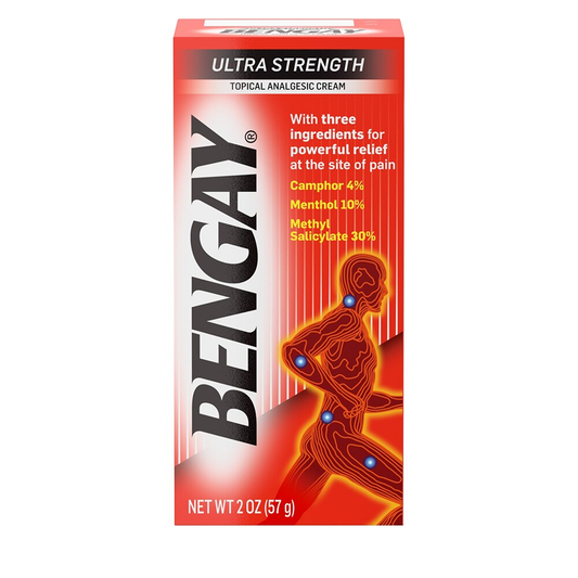 Bengay Ultra Strength Pain Relieving Cream - 2 oz (57g) - Non-Greasy Topical Analgesic