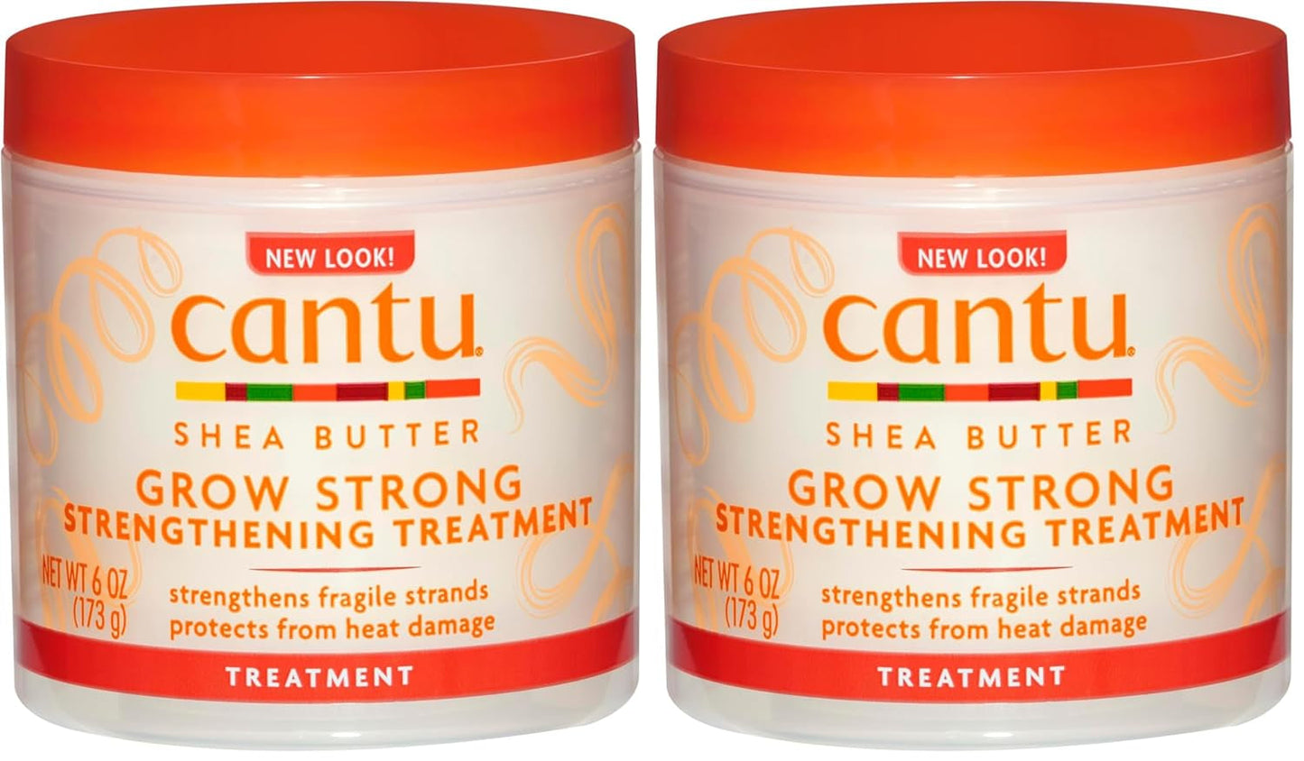 Cantu Grow Strong Strengthening Treatment, 6 Oz, White