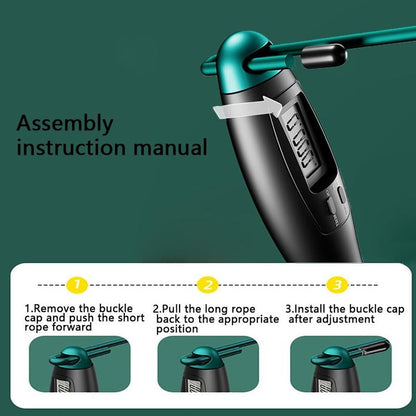 LCD Screen Counting Skipping Rope, Adjustable Smart Jump Rope, Indoor Outdoor Exercise Accessories