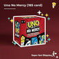UNO Show ‘Em No Mercy plus Card Game in Storage & Travel Tin for Kids, Adults & Family Night with Extra Cards, Special Rules & Tougher Penalties