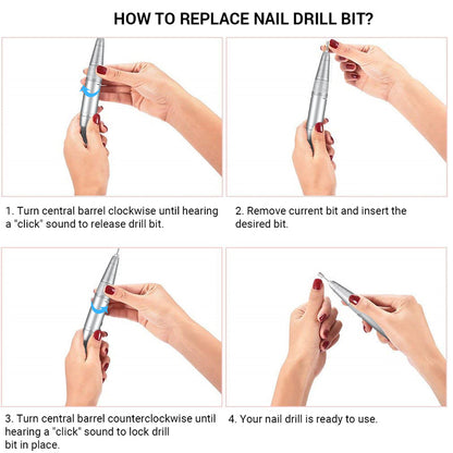 SR1-Scamander Rechargeable Nail Drill 30,000RPM