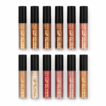 High Shine 10 Piece Lip Gloss Set - Latte