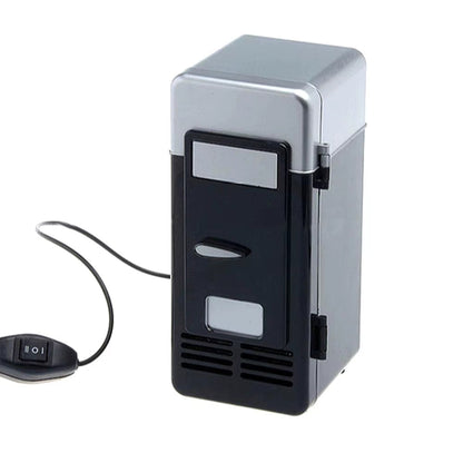 Mini USB Fridge Portable Cooler Beverage Drink Cans Cooler / Warmer Refrigerator for Car Laptop PC Computer Black Red Color 2025