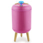 Small Automatic Sensor Garbage Can, Touchless, Waterproof, Pink, for Kitchen or Bathroom