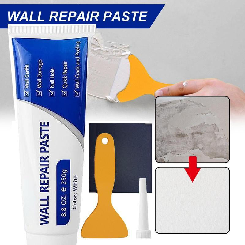 Drywall Patch Repair Kit, 250G Wall Mending Agent, Multi-Functional Quick-Drying Wall Repair Paste, Adhesive, Heavy Duty, Concrete Sealant Waterproof, Self Adhesive
