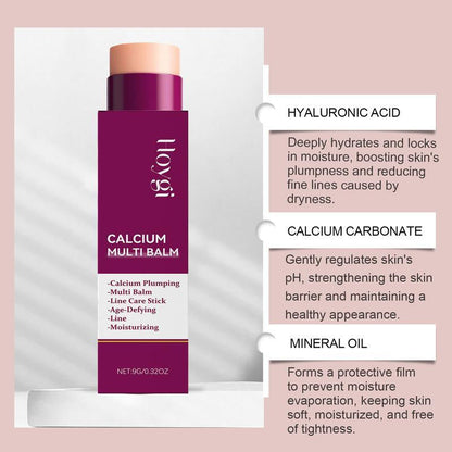 Buy 1 Get 1 Free Multi-Function Calcium Intense Volume Multi Balm, Anti-Aging, Sagging, Wrinkles Face Fix Eye Cream for Finelines Firming Pores Multi-Correction Skin Anti-Wrinkle Moisturizing Care Midlife Hydro Boost Hydrating Makeup Stick