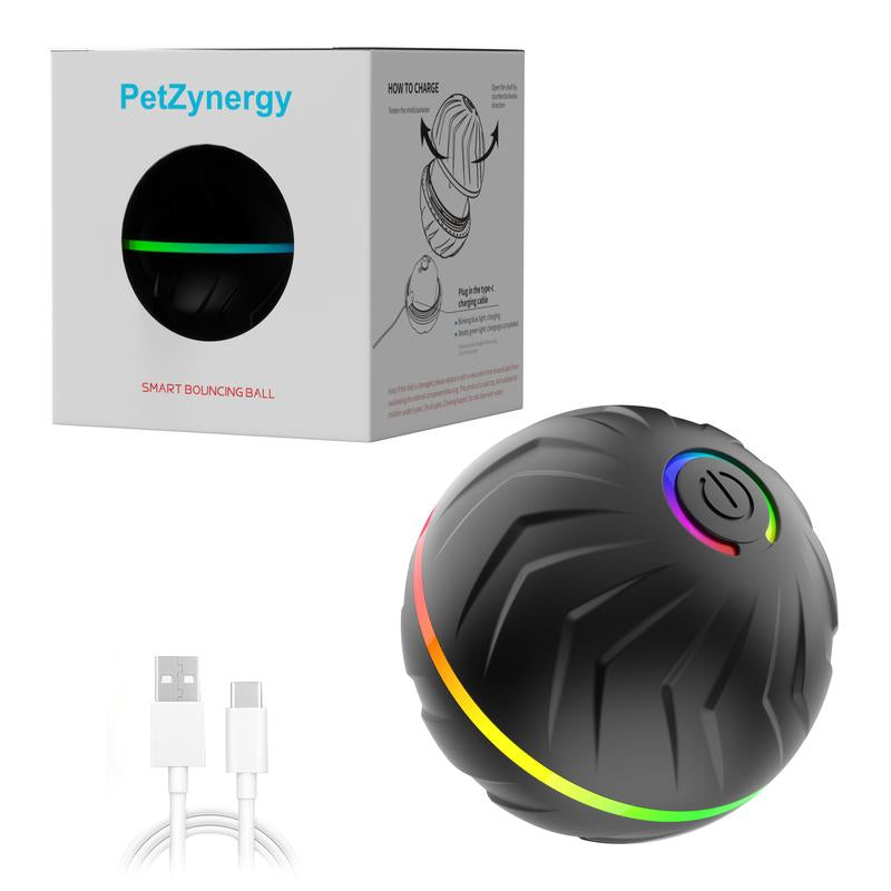 Interactive Touch-Activated Dog Ball - Moving, Vibrating Toy for Small & Medium Dogs - Anti-Boredom, USB Rechargeable Fun!