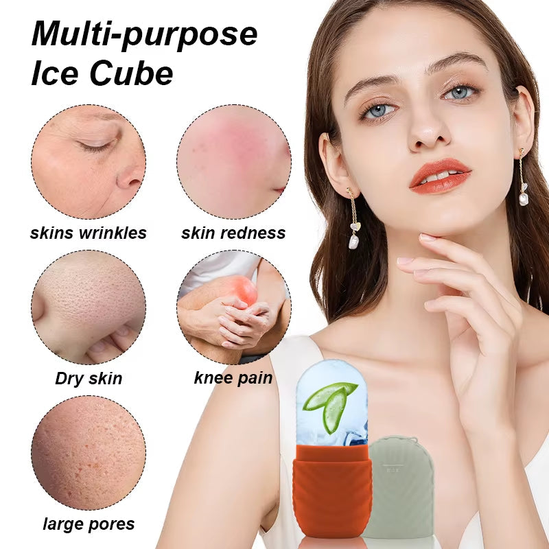 Revitalize Your Skin with Our Silicone Ice Facial Beauty Applicator - Ultimate Skin Care Tool for Refreshing Ice Shaving Massage!