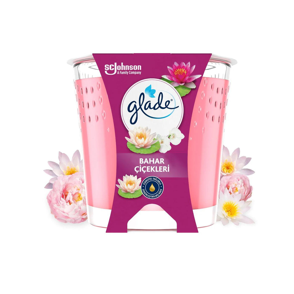 Glade Zen Scented Small Candle for Home Relaxation 112g