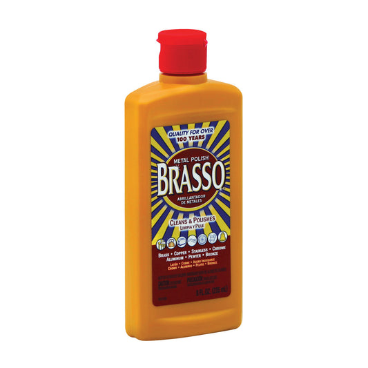 Brasso Metal Surface Polish, 8 Oz Bottle