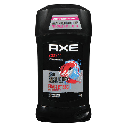 AXE Deodorant Stick for Men, Invisible Solid Essence, 48-Hour Freshness, 2.7 oz