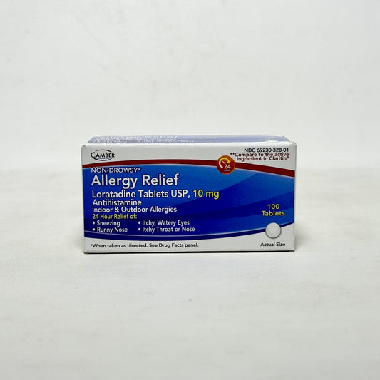 Camber Allergy Relief Loratadine 10 Mg 100ct Tablets