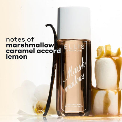 MARSHMALLOWS Perfume Mist 90Ml - Gourmand Perfume Mist with Marshmallow, Caramel Accord, Milky Musks, Vanilla Orchid, and Lemon