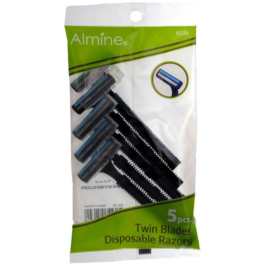 Almine Twin Blades Disposable Razors