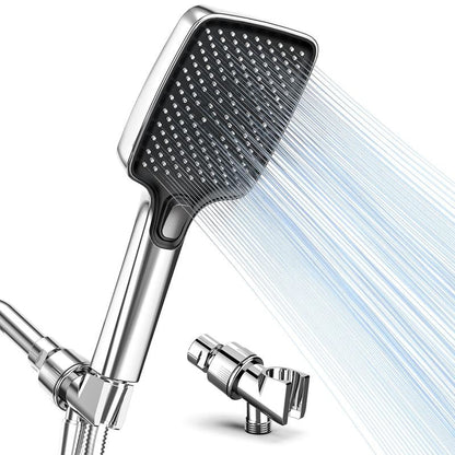 ROLAKUL High Pressure Multi-Mode Handheld Showerhead - Anti-Clogging Nozzles, Built-In Power Wash Function for Cleaning Tubs, Tiles and Pets, Extra-Long Stainless Steel Hose, Wall and Ceiling Mounts.