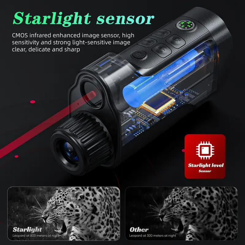 Nitehawk 4K Night Vision Binoculars - 10X Zoom, Rechargeable, 32GB SD Card Included - Perfect Cool Tech Gadgets for Camping and Boating - Ideal Gifts for Men, Dads, and Husbands!
