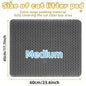 [Bb]Cat Litter Mat Double Layer Waterproof , Upgrade Waterproof Leakproof Back Layer, Honeycomb Trapping Mat, Washable, Easy to Clean, Scatter Control Kitty Litter Matt, Grey