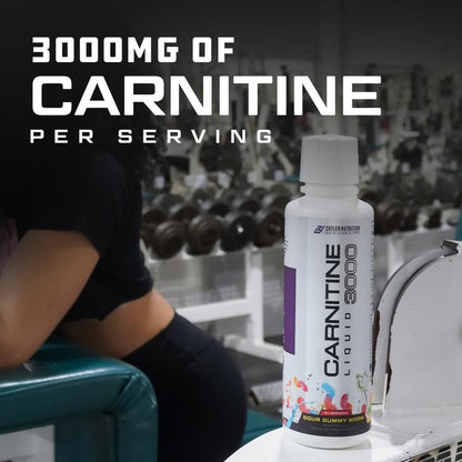 Cutler Nutrition Liquid Carnitine 3000 for Energy and Recovery Support Dietary Fitness Supplement Edible Healthcare Vitamin