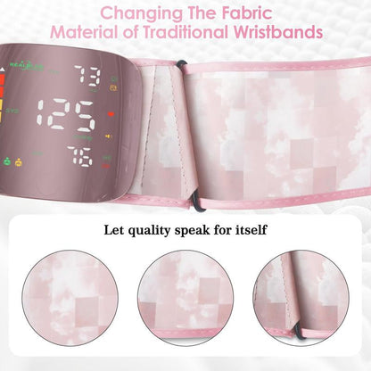 Ziqing Wrist Blood Pressure Monitor Led Display, Touch Screen Wrist Blood Pressure Cuff 99X2 Reading Memory Wrist Bp Monitor with Carrying Case Health Monitoring