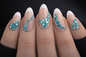 Queen - Aqua Rhinestone - Gems - Duo Set - #17