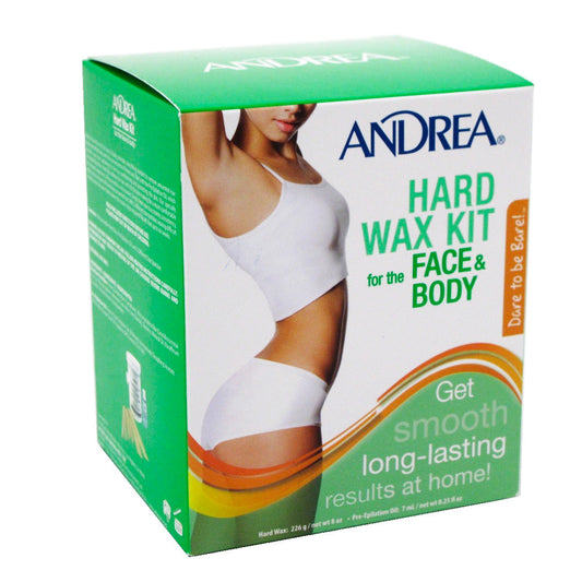Andrea Wax Hard Kit For Face & Body 8 Oz
