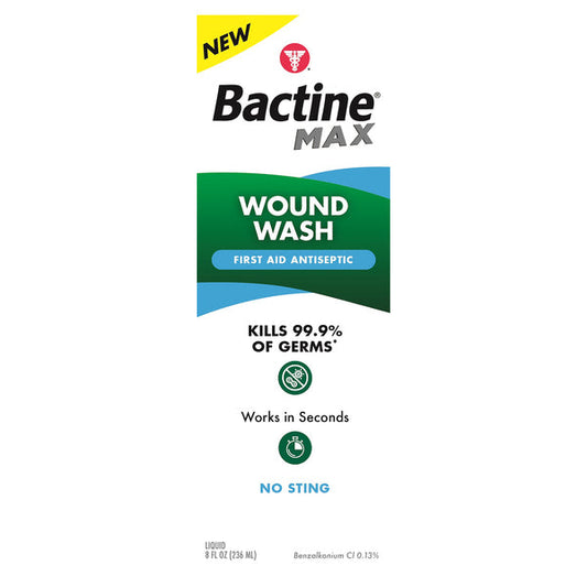Bactine Max Liquid  Wound Wash  8 Fl Oz