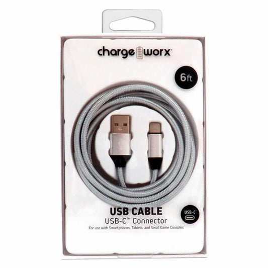 Charge Worxs® USB-C to USB-C Charging Cable – 6 ft (WORX Series)
