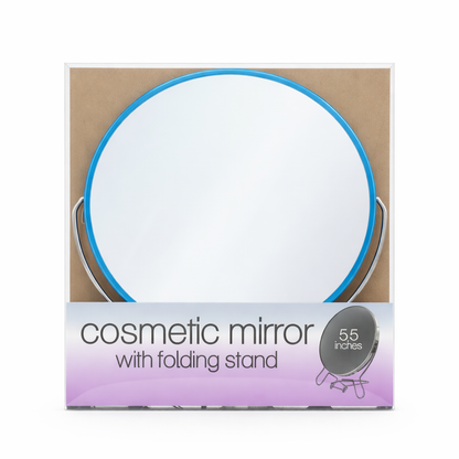 Magnifying Cosmetic Mirror - with folding Stand