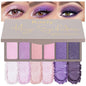 Kaely 6 Colors Mini Rose Pink Eye Shadow Palette Makeup, Mauve Plum Matte Shimmer Eyeshadow Palette for Older Women Highly Pigmented Waterproof, Paleta De Sombras De Ojos, Vegan & Cruelty-Free, 04