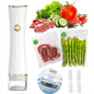 Chef Preserve Compact Vacuum Sealer for Food (Vacuum Sealer Machine + 30 Reusable Vacuum Bags) Powerful Handheld Vacuum Sealer Machine, Seal Meal Saver, Portable Food Sealer