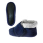 Silvert s Men’s & Women’s Extra Wide Soft Fleece Diabetic Bootie Slippers For Seniors XS Navy