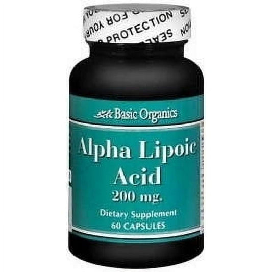 Basic Organics Alppha Lipoic Aicd Caplets 200 Mg  60 Ct